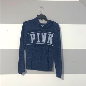 Pink zip up sweater
